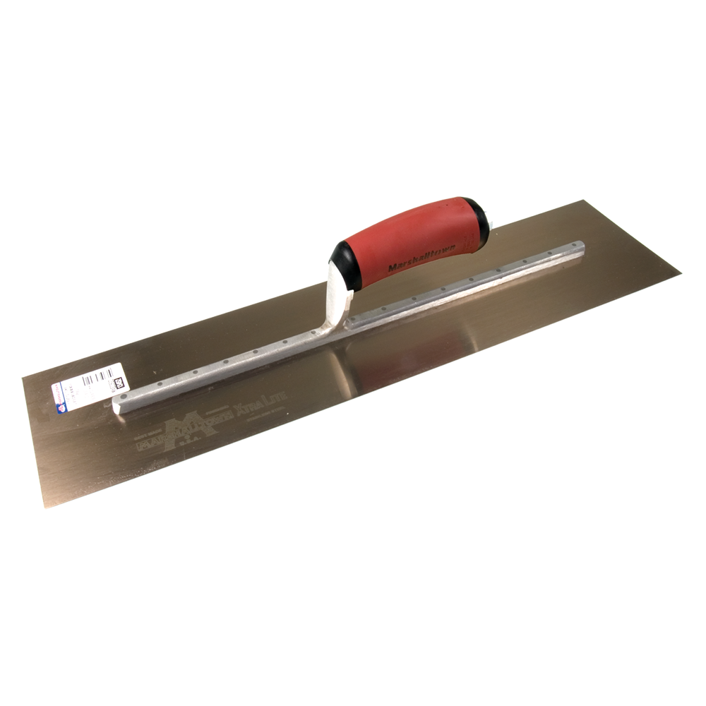 MARSHALLTOWN #GOLDEN STAINLESS STEEL FINISHING TROWEL - 500mm x 125mm