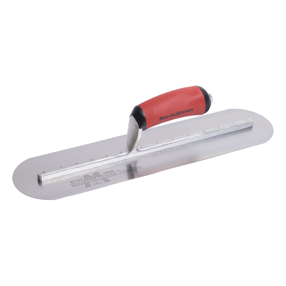 MARSHALLTOWN #CARBON STEEL ROUND ENDS FINISHING TROWEL - 400mm x 100mm