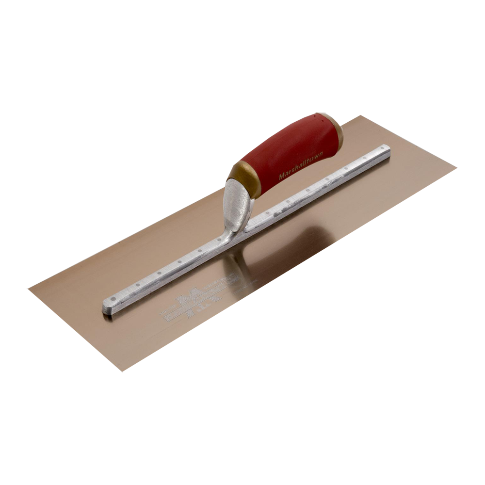 MARSHALLTOWN #GOLDEN STAINLESS STEEL PERMASHAPE FINISHING TROWEL - 350mm x 125mm