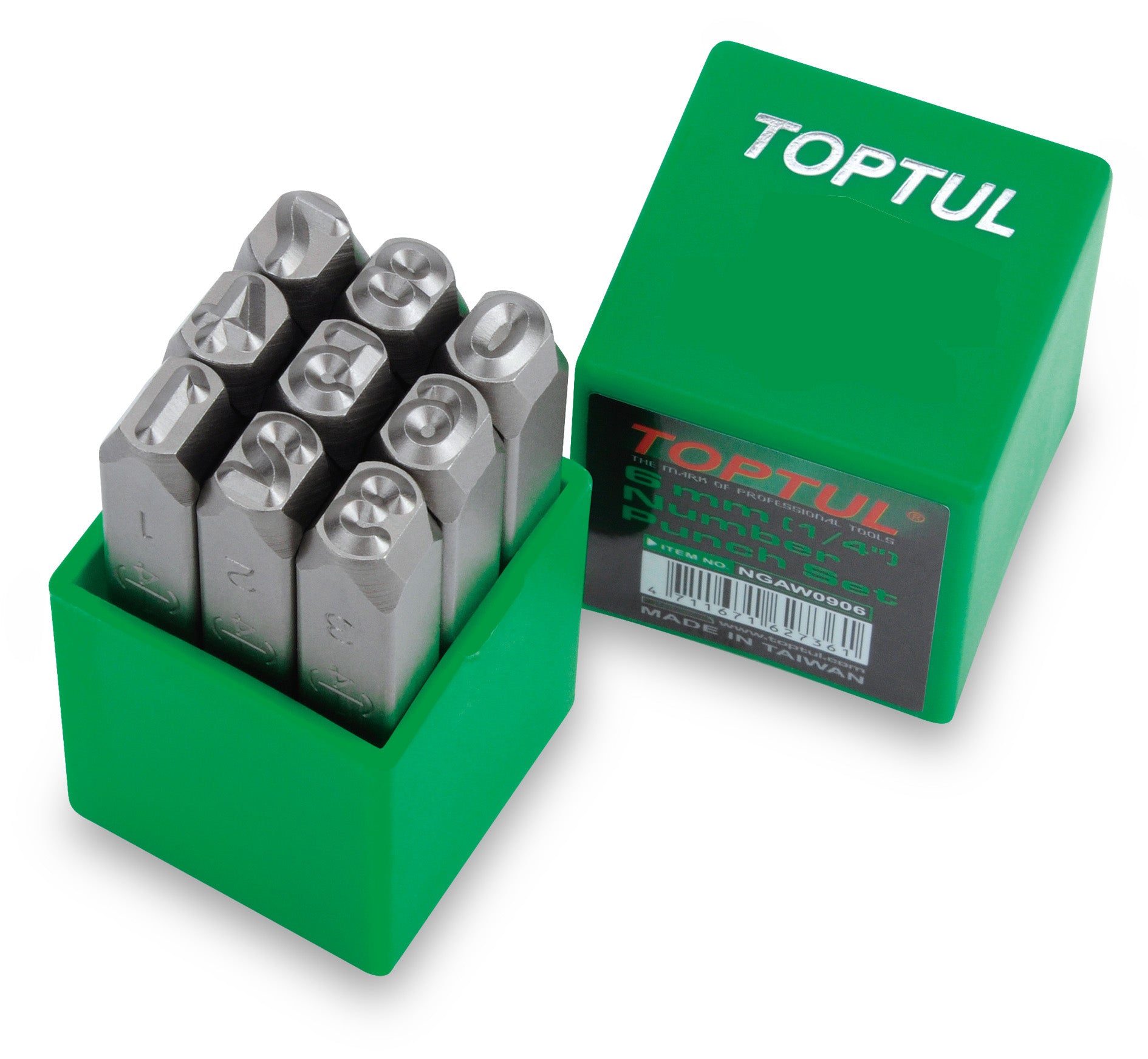 Toptul Number Punch Set 9pcs 3mm