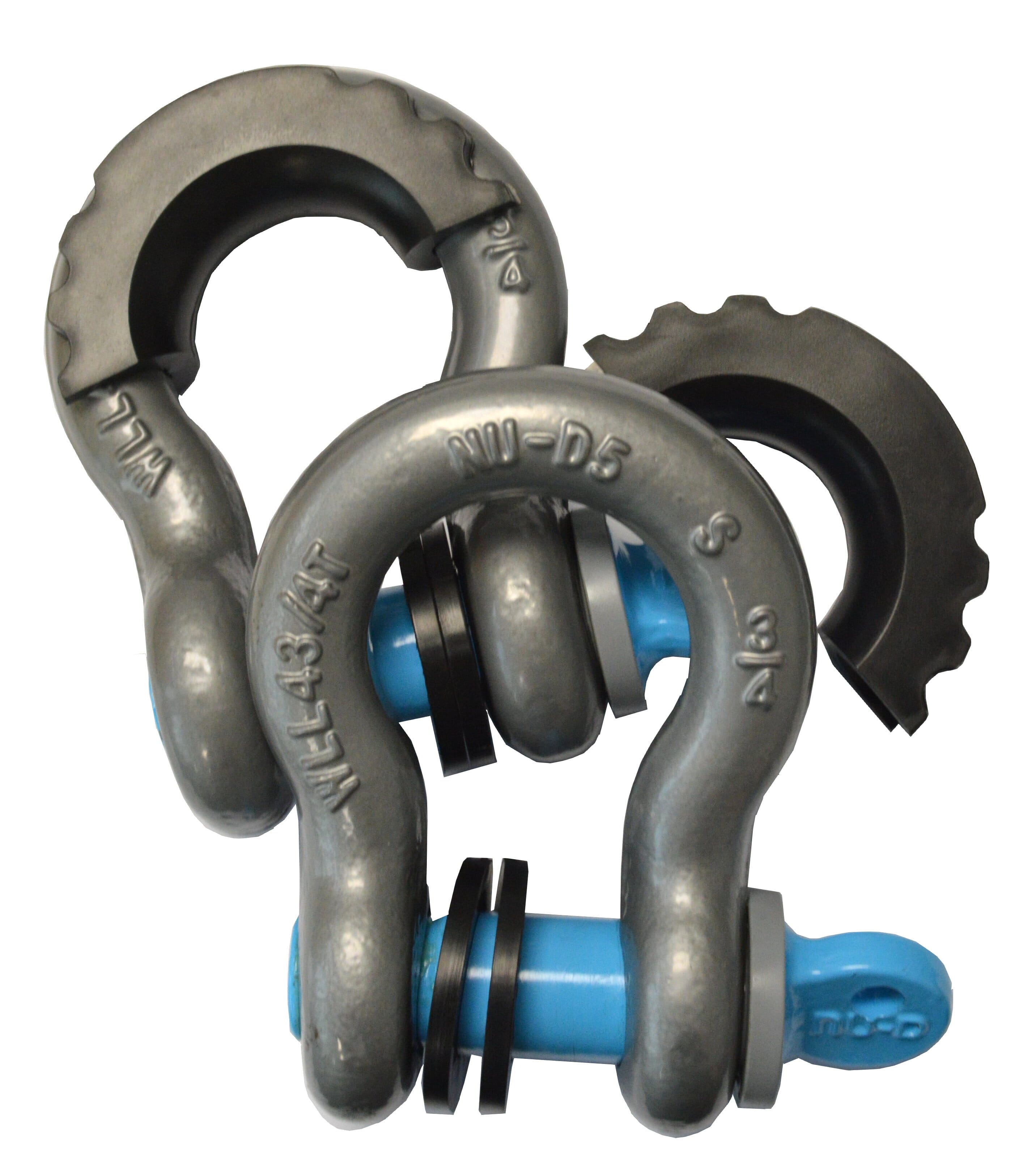 NU-D Bow Shackles Easy T/L Galv. 4 x 4 Recovery Kit. 2 pce pack Tested WLL 4750Kg 19mm
