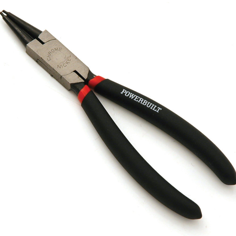 Powerbuilt Straight Nose internal Circlip Plier 175mm 7in