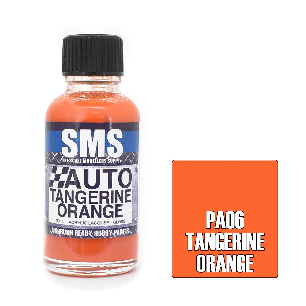 SMS Airbrush paint 30Ml Auto Colour Tangerine Orange Scale Modellers Supply