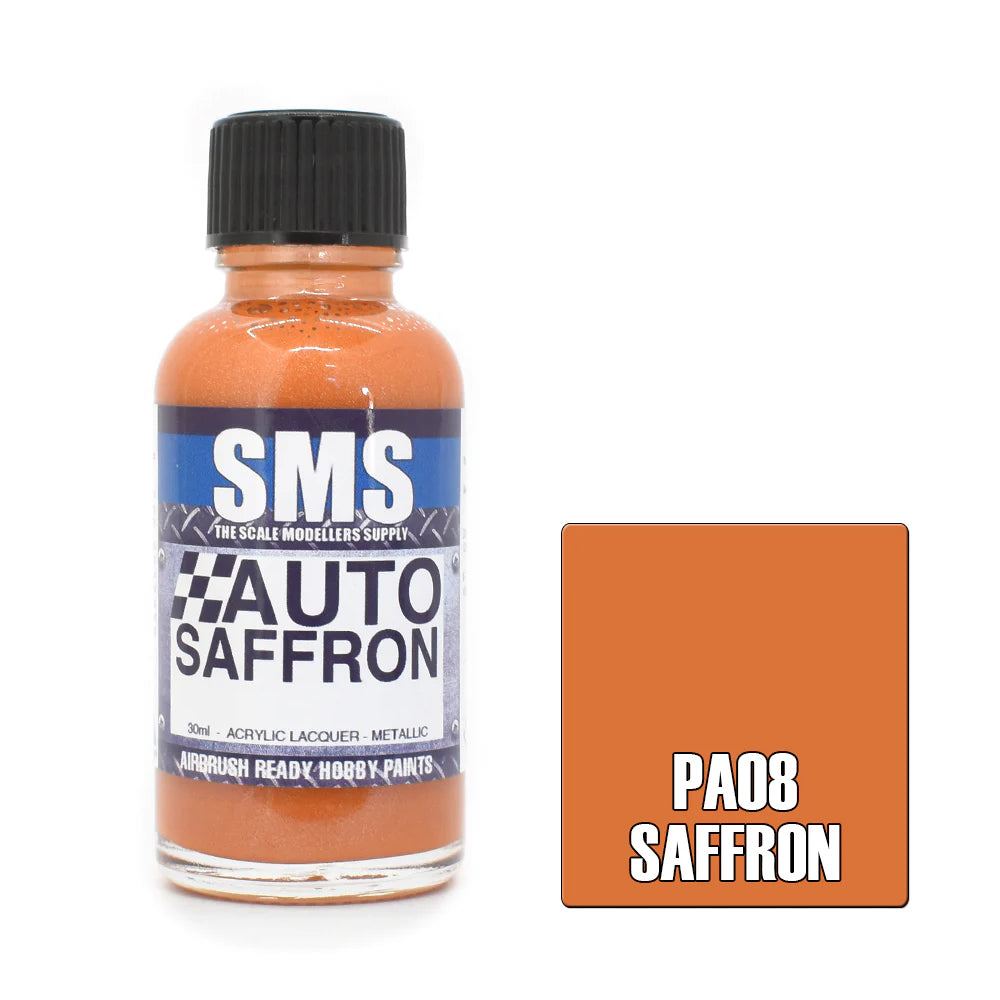 SMS Airbrush paint 30Ml Auto Colour Saffron Scale Modellers Supply