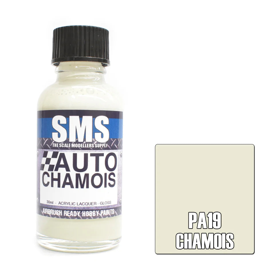 SMS Airbrush paint 30Ml Auto Colour Chamois Scale Modellers Supply