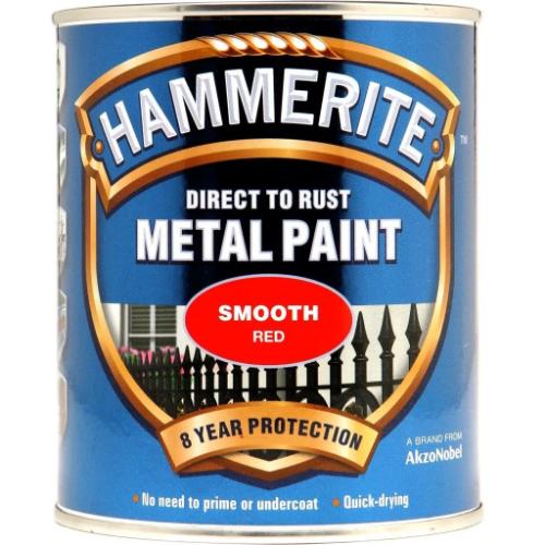 Damaged Tin Hammerite Smooth 750 mL Red