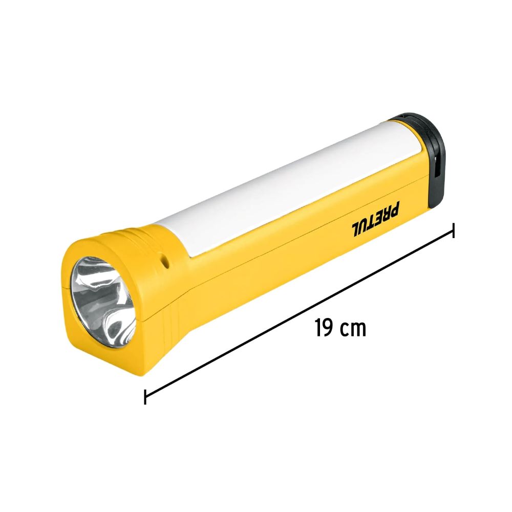 Pretul Rechargeable flashlight with emergency lamp 280 lumen