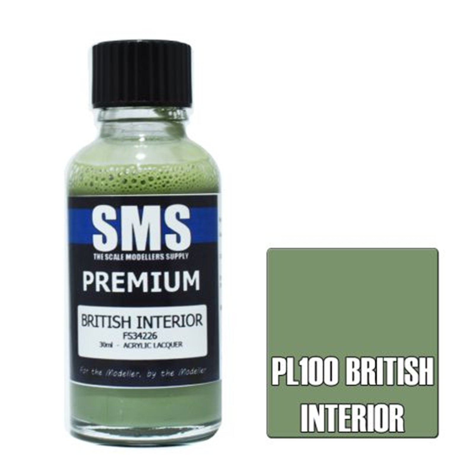 SMS Airbrush Paint 30ML PREMIUM BRITISH INTERIOR ACRYLIC LACQUER