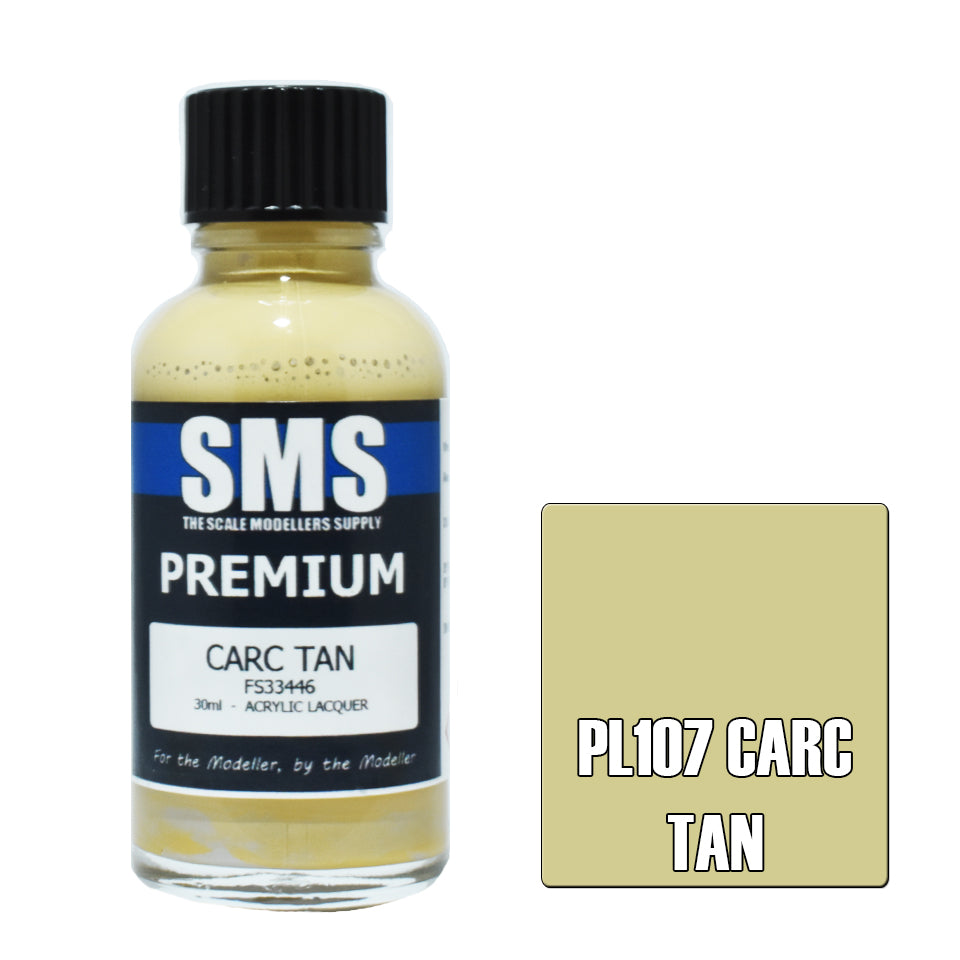 SMS Airbrush paint 30Ml Premium Carc Tan Acrylic Lacquer Scale Modellers Supply