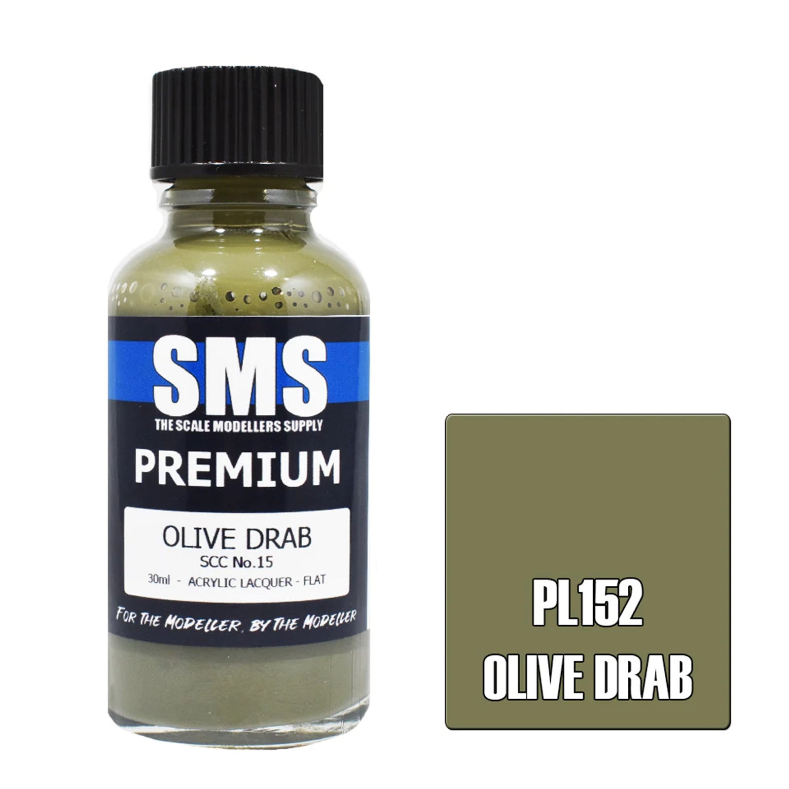 SMS Airbrush Paint 30ML PREMIUM OLIVE DRAB SCC NO.15 ACRYLIC LACQUER