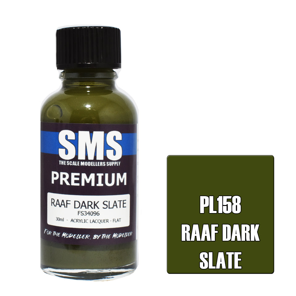 AIR BRUSH PAINT 30ML PREMIUM RAAF DARK SLATE ACRYLIC LACQUER SCALE MODELLERS SUPPLY