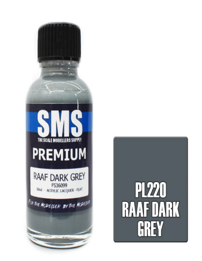 AIR BRUSH PAINT 30ML PREMIUM RAAF DARK GREY ACRYLIC LACQUER SCALE MODELLERS SUPPLY