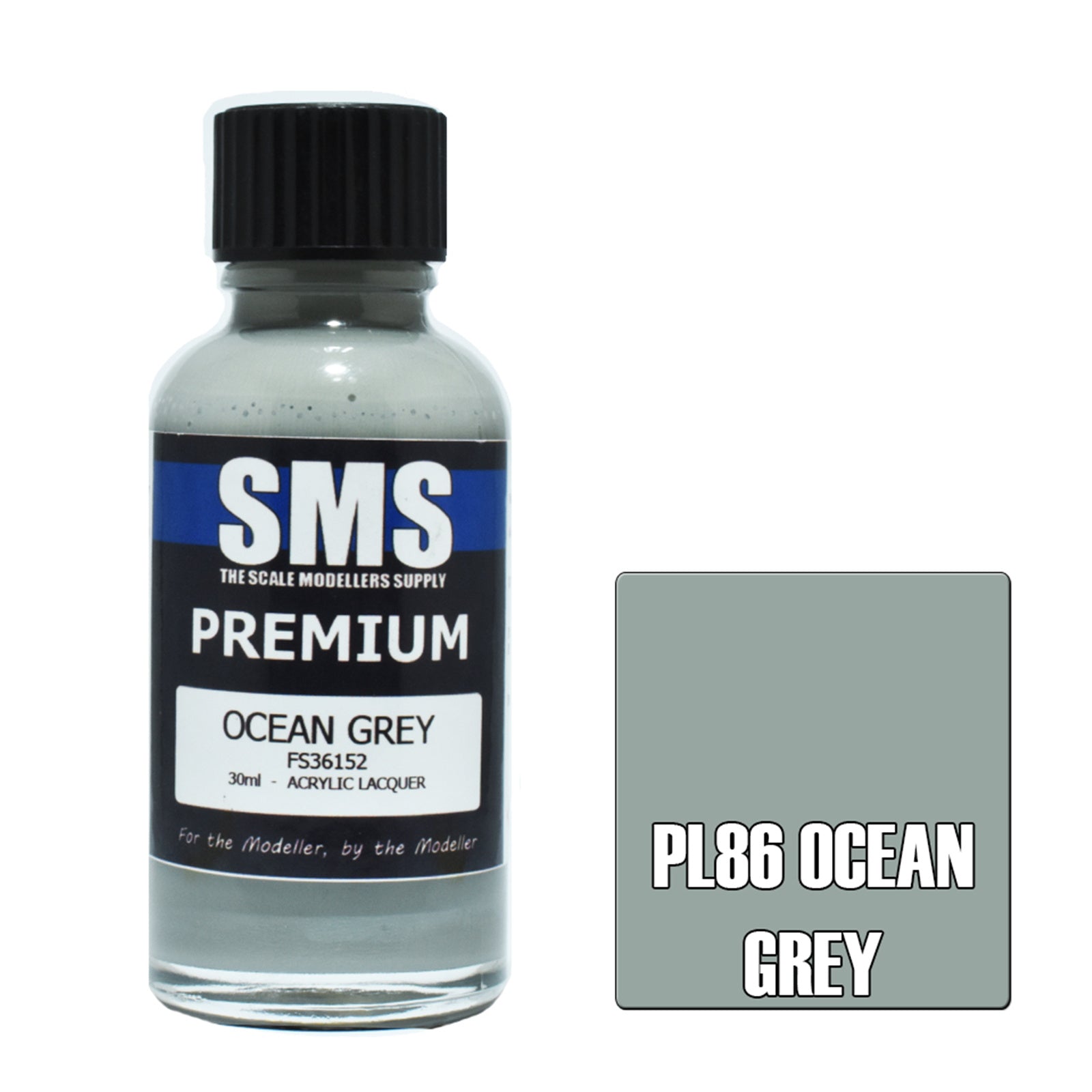 SMS AIR BRUSH PAINT 30ML PREMIUM OCEAN GREY ACRYLIC LACQUER