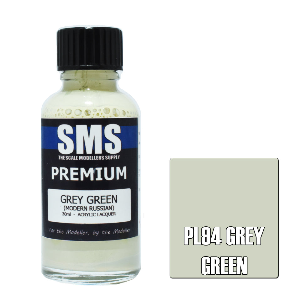 SMS Airbrush paint 30Ml Premium Grey Green Acrylic Lacquer Scale Modellers Supply
