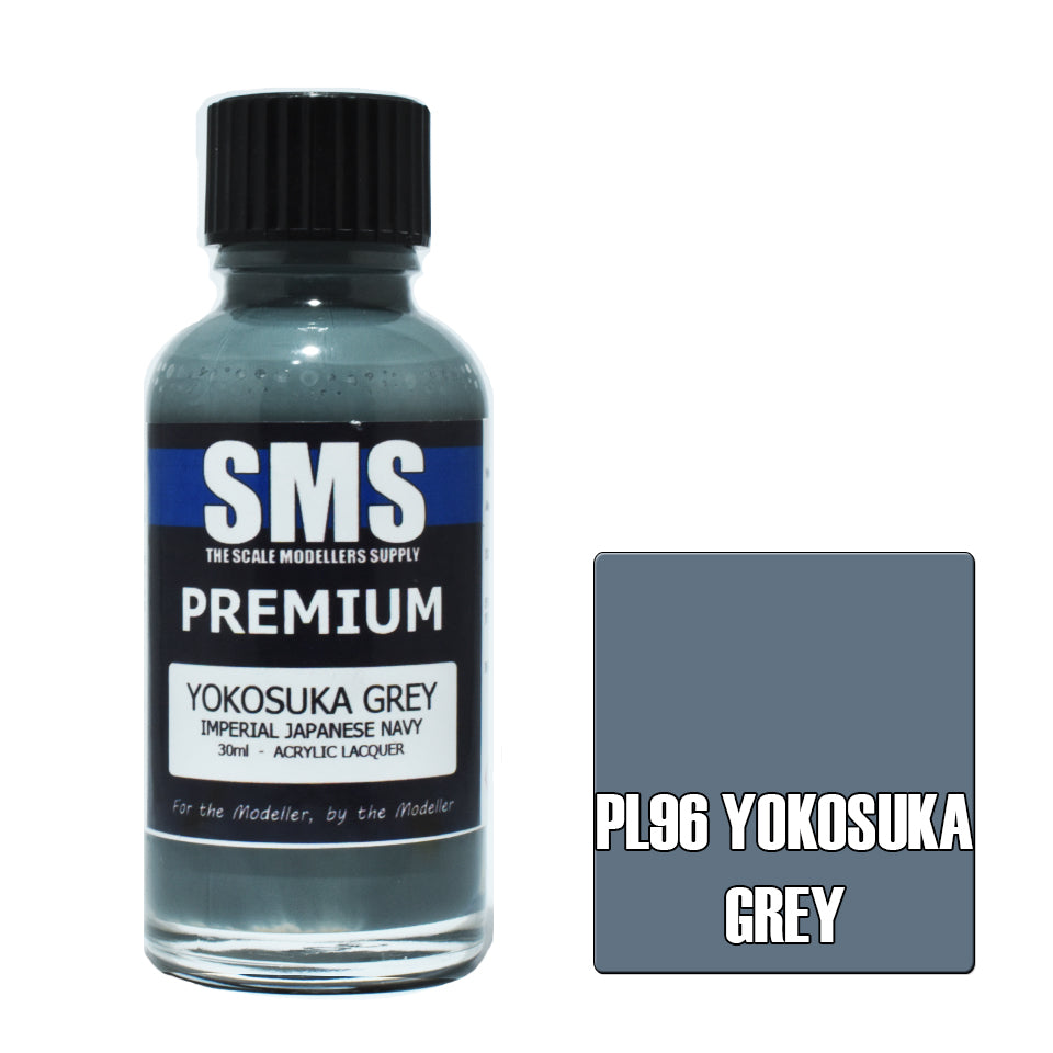 AIRBRUSH PAINT 30ML PREMIUM YOKOSUKA GREY IJN ACRYLIC LACQUER SCALE MODELLERS SUPPLY