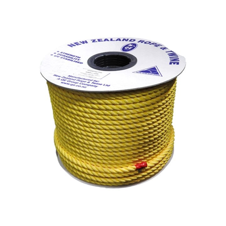 QE Rope - Yellow Polypropelene 110m Reel 8mm