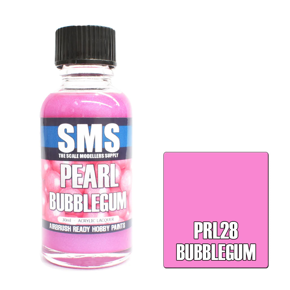 SMS Airbrush paint 30Ml Pearl Bubblegum Acrylic Lacquer Scale Modellers Supply