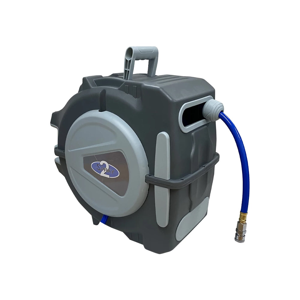 IWATA 2SPRAY BY IWATA RETRACTABLE HOSE REEL 20M X 9.5MM - 1/4" BSP HIGH FLOW