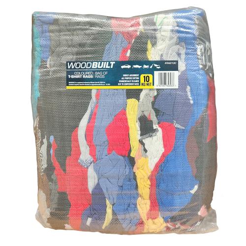 WOODBUILT BAG OF RAGS COLOURED 10KG