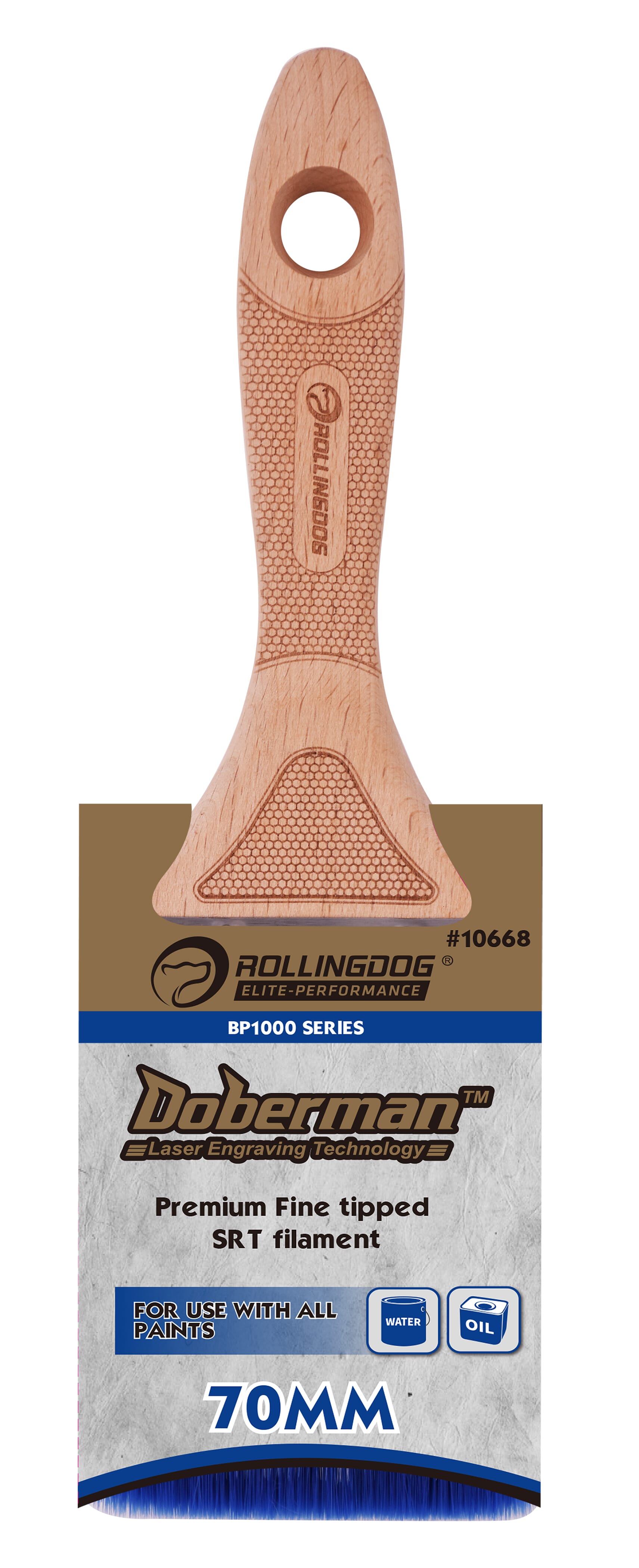 Rolling Dog Paint Brush Premium All Paint 70mm