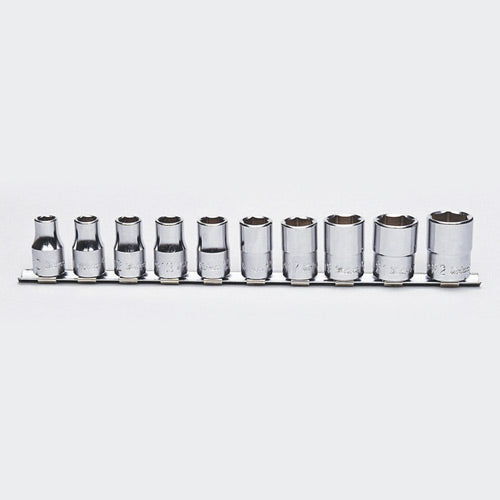 Koken RS4400M Socket Set On Rail 6pt 10pc 1/2 in Dr 10-22mm
