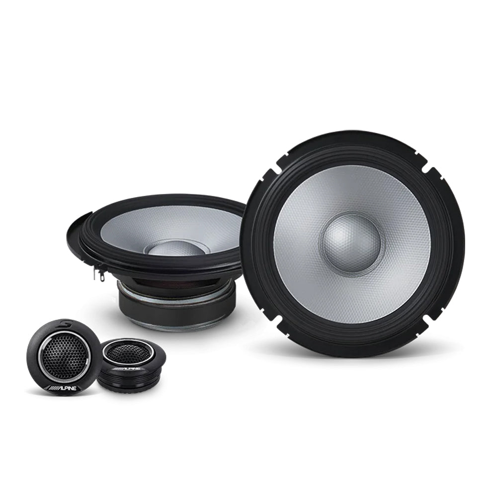 ALPINE S2 SERIES 6.5" COMPONENT SPEAKER 2-WAY 80W RMS NO GRILLS PAIR