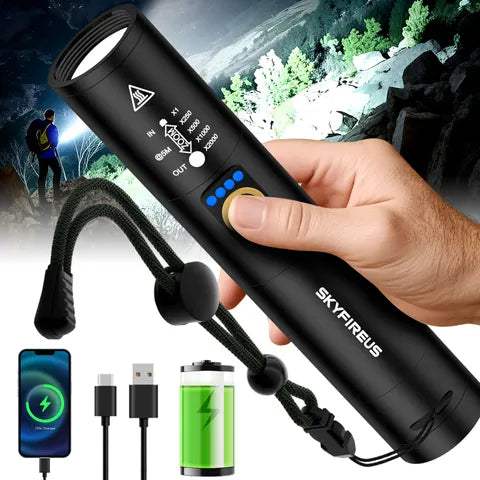 SKYFIRE 1353J FLASHLIGHT TORCH IP54 763 LUMENS