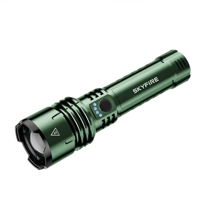 SKYFIRE 1376J FLASHLIGHT TORCH IP54 1387 LUMENS GREEN