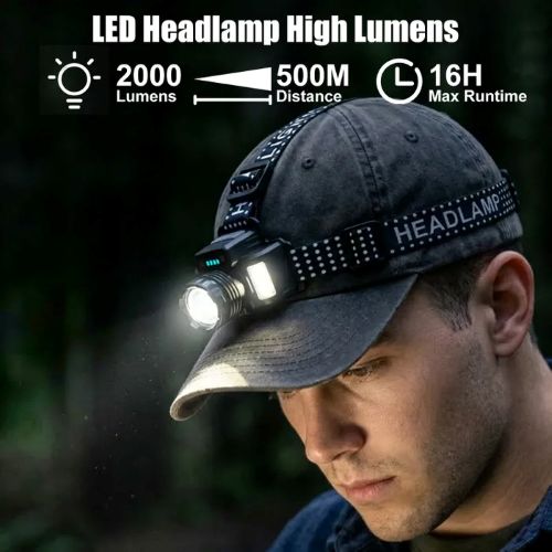 SKYFIRE 546J HEADLAMP TORCH IP54 560 LUMENS WITH RED / BLUE LIGHT