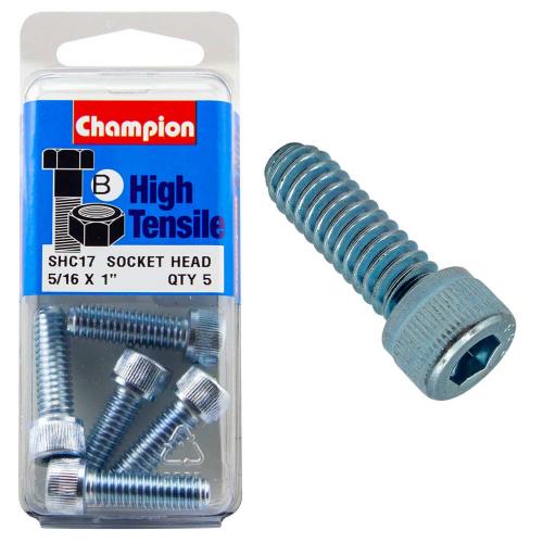 Champion Socket Hd Set Screw 5/16In X 1 B - Gr5