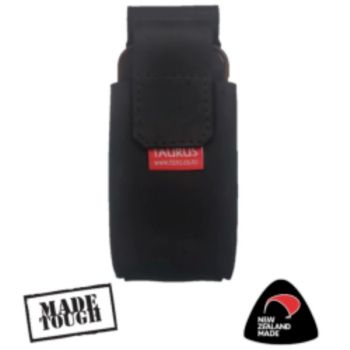 Taurus Tough Full Leather Phone Pouch Standard Black