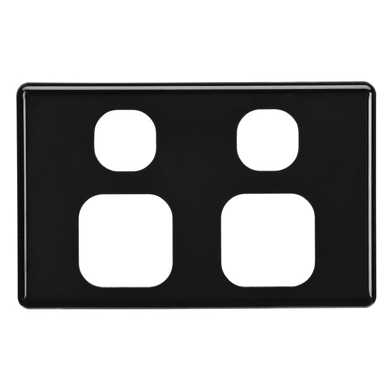 PROJECTA DOUBLE GPO FASCIA BLACK