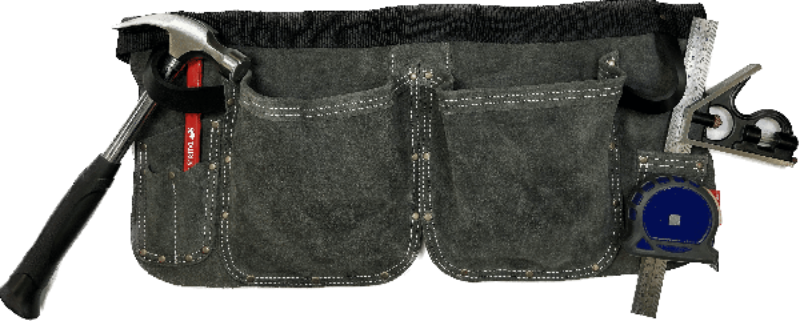 Taurus Suede Split Leg 2+2 Pocket Apron
