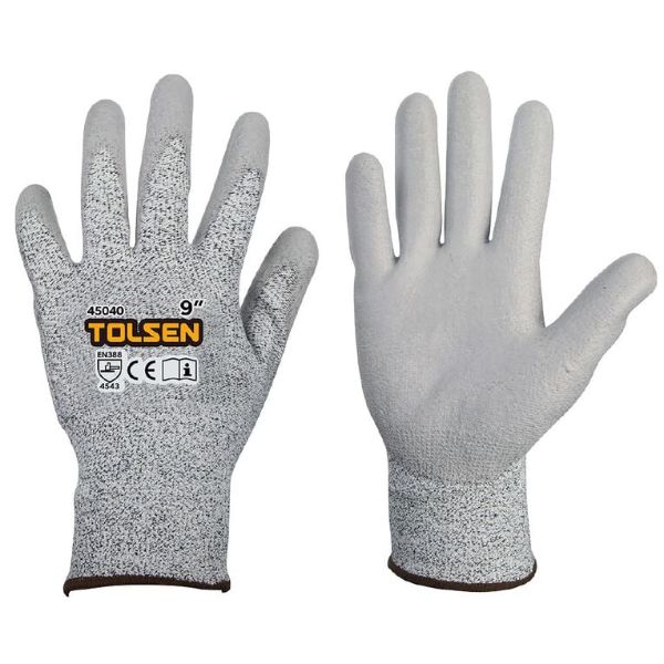 Tolsen Level 5 Protective Gloves 9 Inch Industrial Ip12