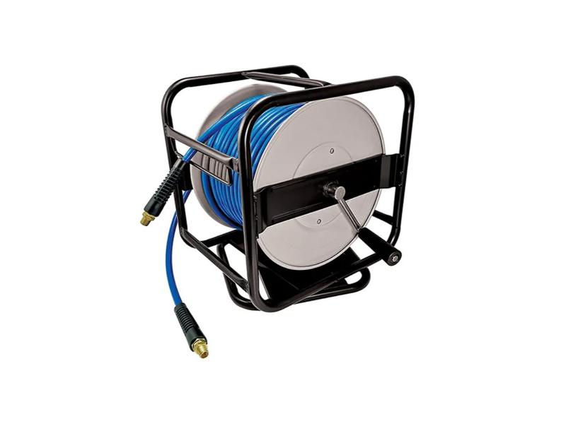 ITM Manual Air Hose Reel, 8mm x 40M PVC Air Hose with 1/4in BSP Male Fittings
