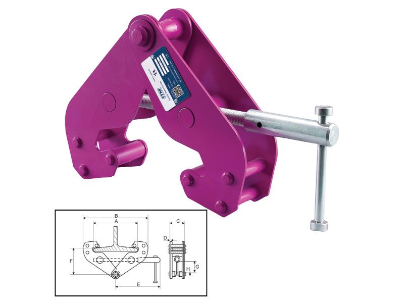 ITM Beam Clamp-1 Ton-230mm Beam Width