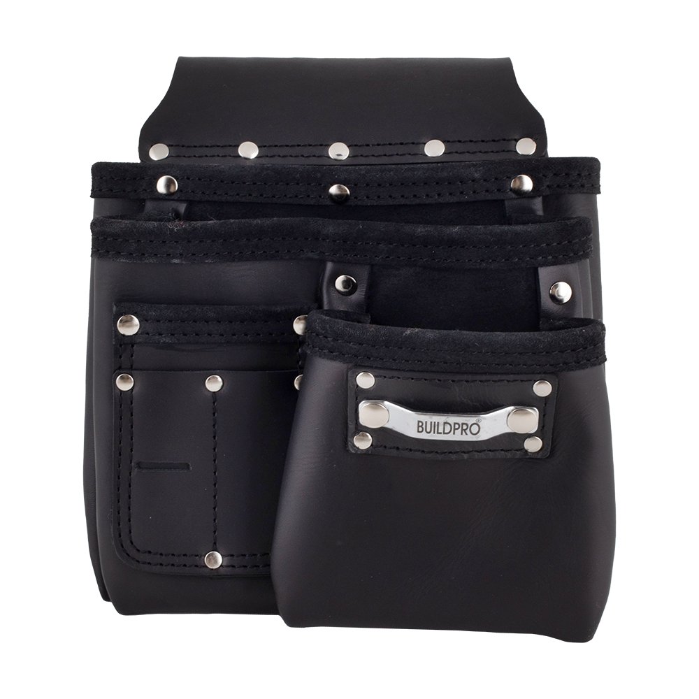 BUILDPRO Leather Nail Bag