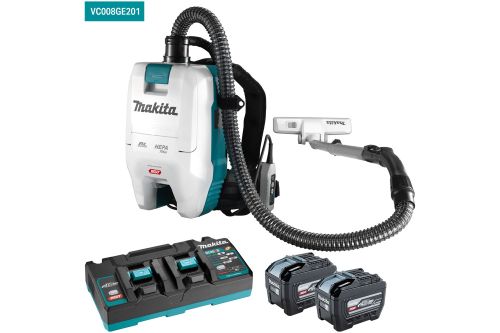 Makita 40Vmax XGT Brushless 2L Backpack Vacuum 2x 8.0Ah