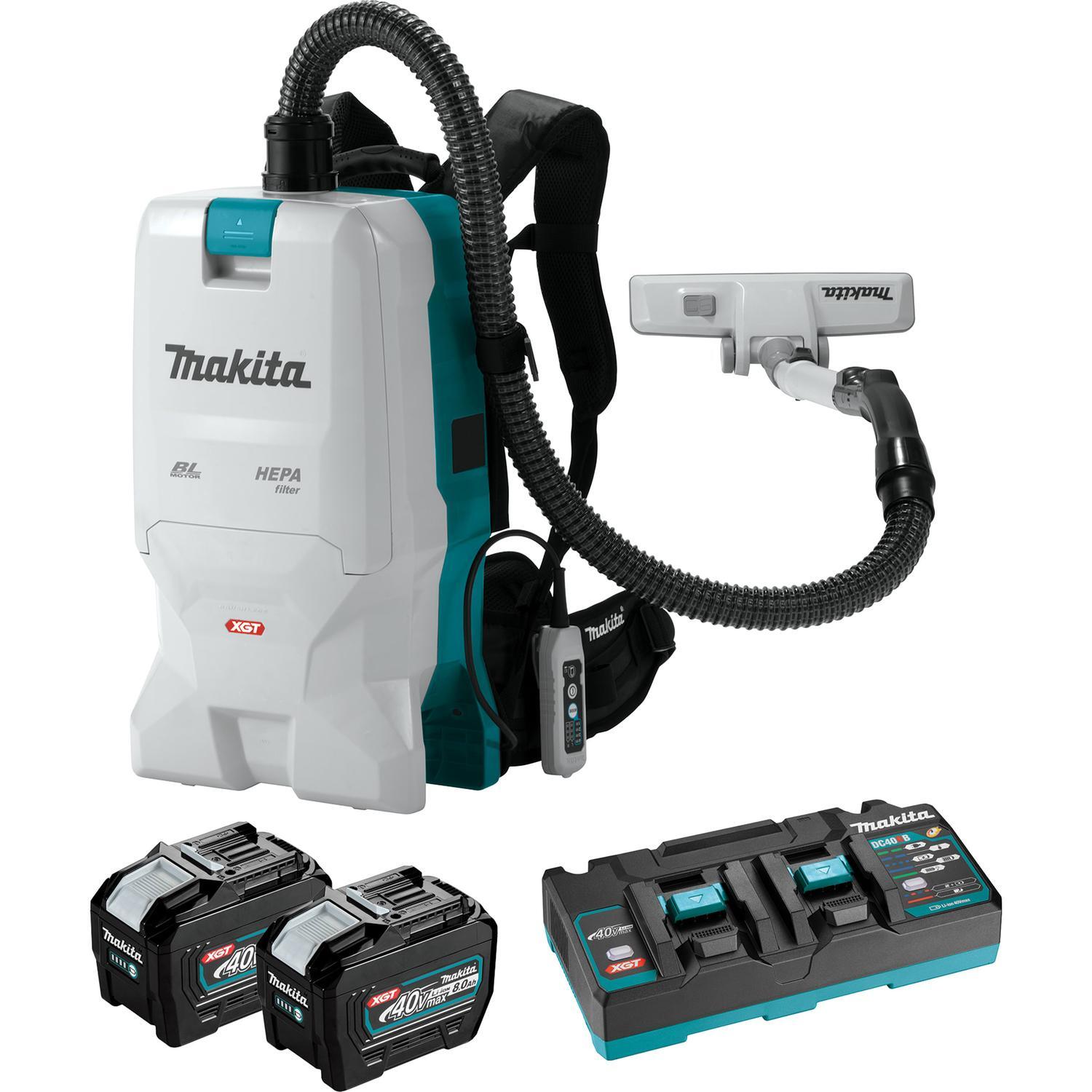 Makita 40Vmax XGT Brushless Backpack Vacuum Kit