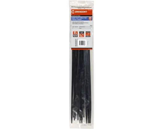 CRESCENT HEAVY DUTY CABLE TIES 710X9.0MM 25 PACK