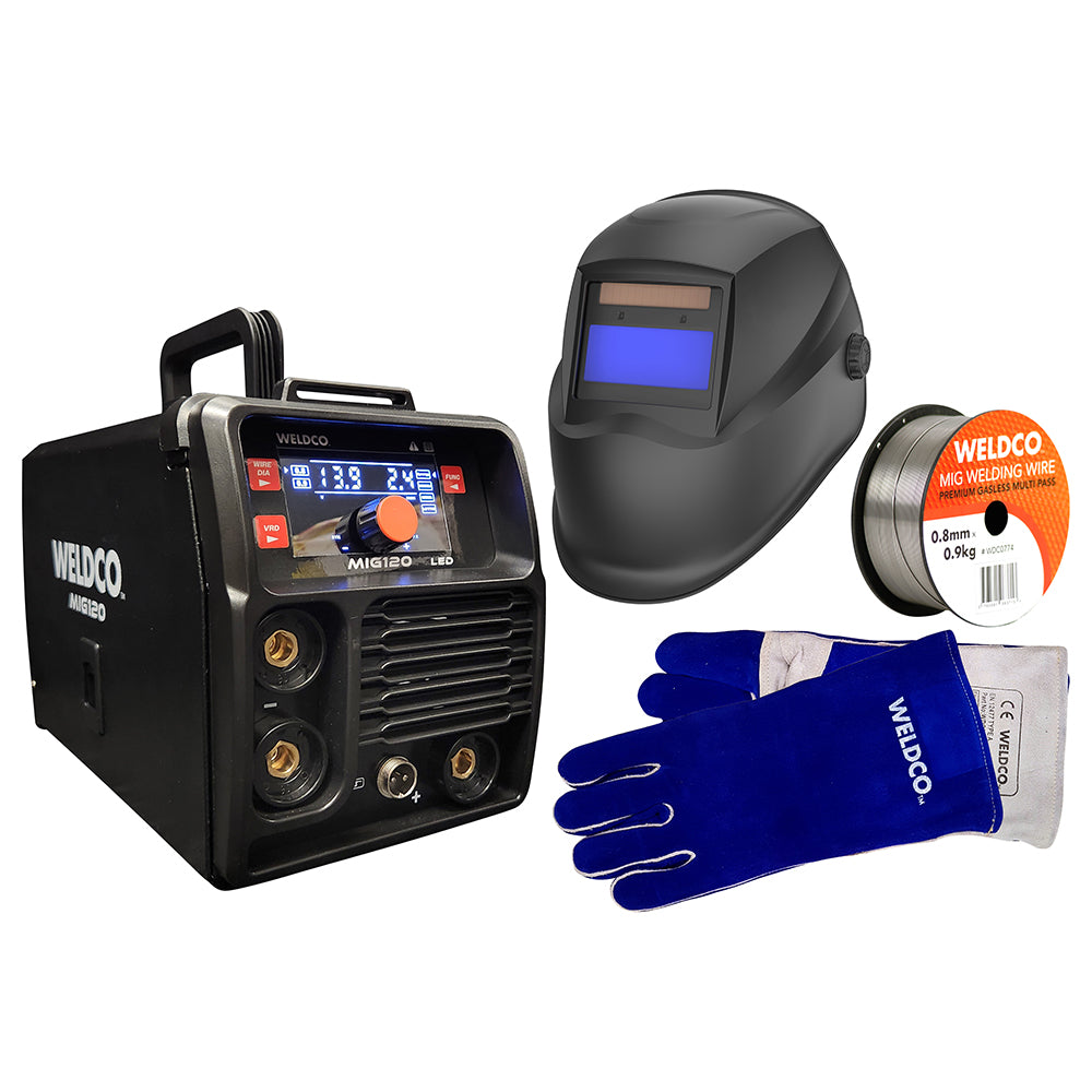 WELDCO MIG120CB READY TO WELD COMBO