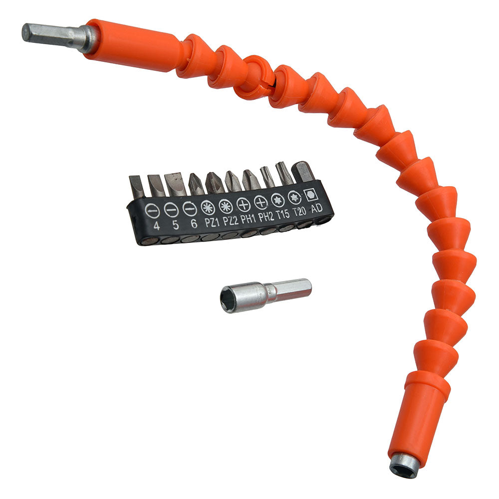 T2G 12pc Flexible Driver Bit Set