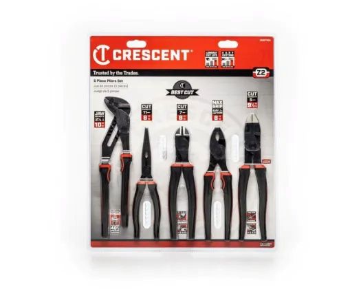 Crescent 5 PIECE Z2 MIXED DUALl MATERIALl PLIER SET