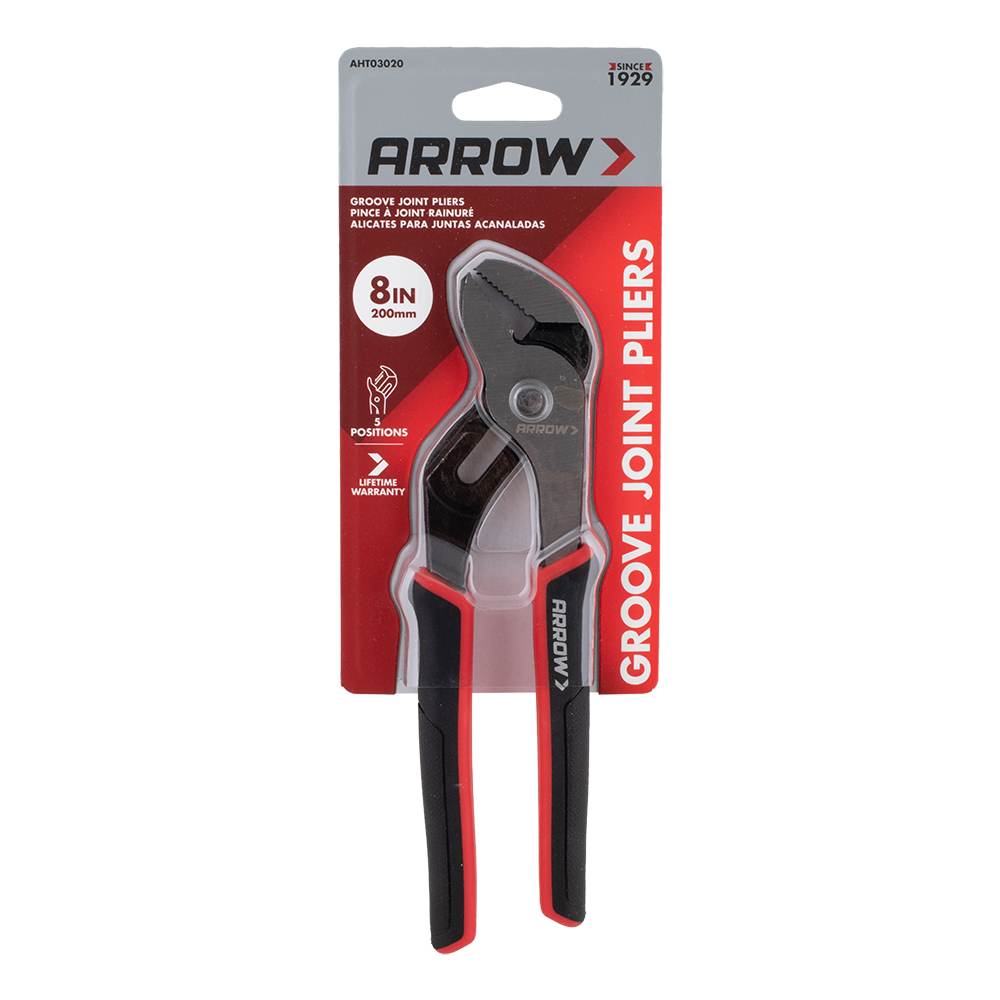 ARROW 200mm Straight Jaw Groove Joint Plier
