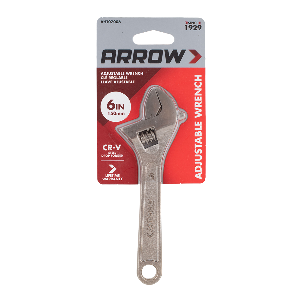 ARROW Adjustable Wrench (150mm x 24mm CAP)