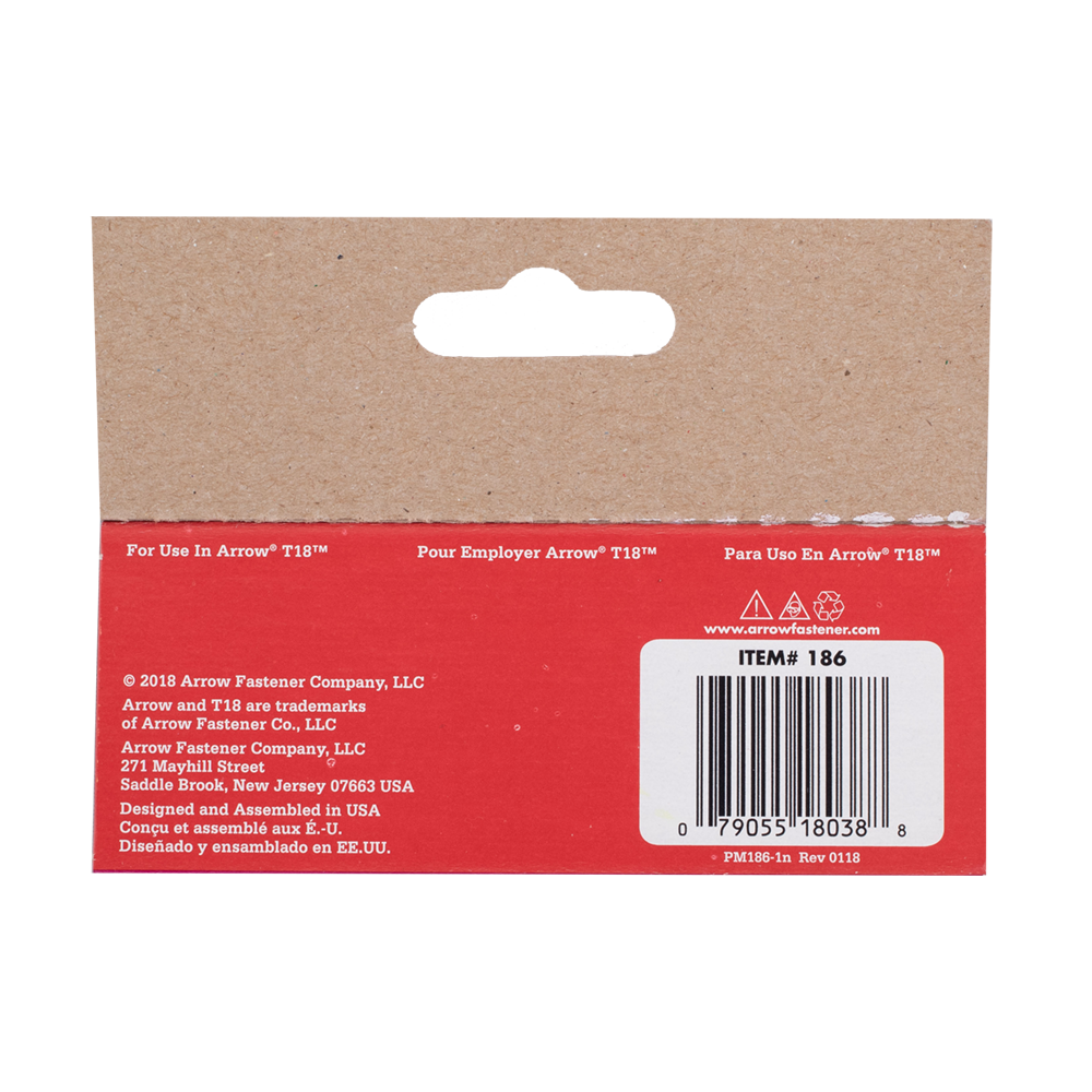 ARROW T18 10mm Staples - 1000pcs
