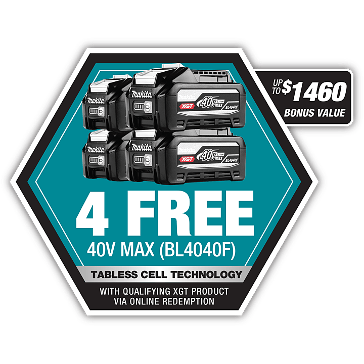 Makita 80Vmax (40Vx2) Xgt Brushless Bike Handle Brush Cutter