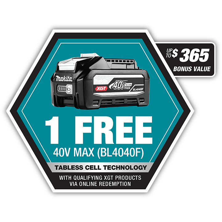 Makita 40Vmax XGT Battery and Charger Starter Pack 4.0Ah