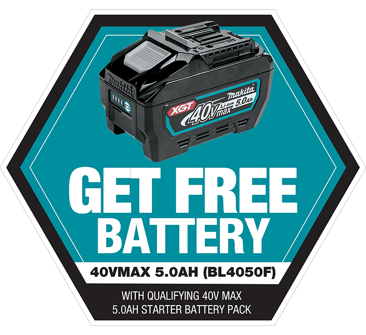 Makita 40Vmax XGT Battery and Charger Starter Pack - 5.0Ah