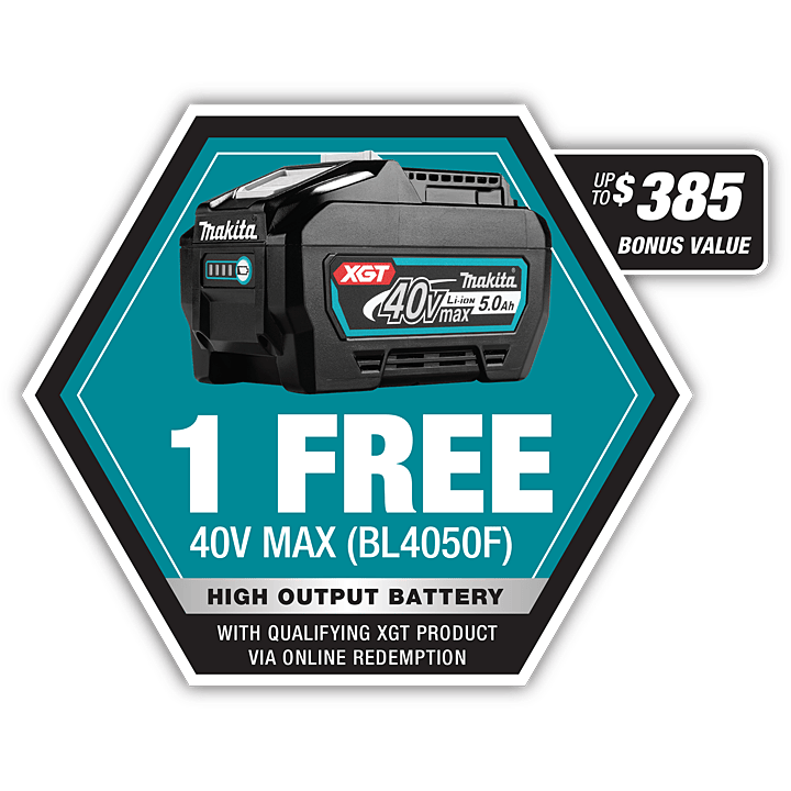 Makita 40Vmax XGT Battery and Charger Starter Pack - 5.0Ah